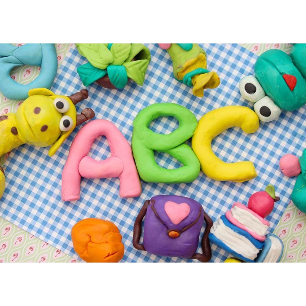 DIY Colorful Clay, Schoone 24 Colors Polymer Clay Creative Street Model Clay, Soft Molding Craft Oven Baking Clay and Kits, Tutorials, Best Kids Gifts