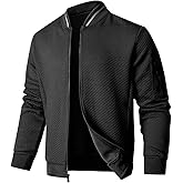 SAVKOOV Mens Loose Fit Lightweight Jacket Casual Stylish bomber Jacket
