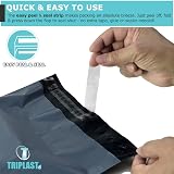 Triplast 9x12-Inch Plastic Mailing Bags Grey, 55mu, Pack of 100 view 3