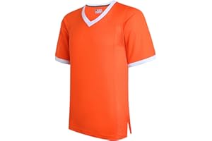 D DEHANER DEHANER Blank Football Jerseys for Men Unisex Workout Fitness Shirts Sports Uniform Casual Outfits
