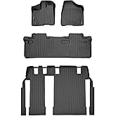 MAXLINER Custom Fit Floor Mats 3 Row Liner Set for 2011-2012 Toyota Sienna