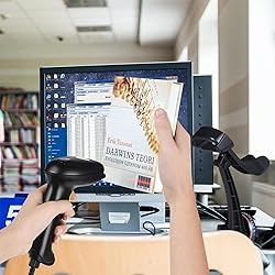 WoneNice Hands-Free USB Barcode Scanner with Stand