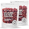 NESTLADY Premium Jujube Date, Red Date (Hong Zao), 100% Natural, Improve sleep, Health Snack, Dried Fruit, Sweet and Chewy Net weight: 454g/1LB (2 Packs, 2LB in Total), Packed in USA