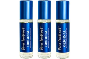 Pure Instinct Roll-On (3-Pack) - The Original Pheromone Infused Essential Oil Perfume Cologne - Unisex for Men and Women - TSA Ready