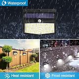 Peasur Solar Security Lights 168LED 4 Pack Motion Sensor IP65 Outdoor view 4