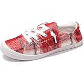 Women's Slip On Canvas Sneaker Low Top Casual Walking Shoes Classic Comfort Flat Fashion Sneakers