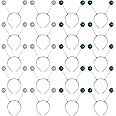 jiebor 20Pcs Alien Headband Martian Antennas Headband Space Costume Accessories for Halloween Party Women