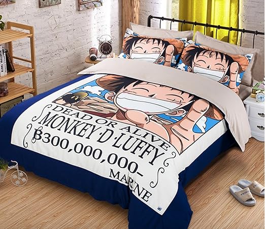 Amazon Memorecool Japanese Anime One Pieceルフィ布団カバーセット ツイン California King Beddings1105 Style2 Fitted Calking 寝具カバーセット オンライン通販