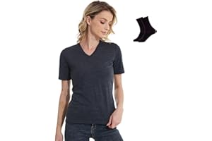 MERINNOVATION Women's Merino Wool T-Shirt Short Sleeve Athletic Tee Wicking Base Layer