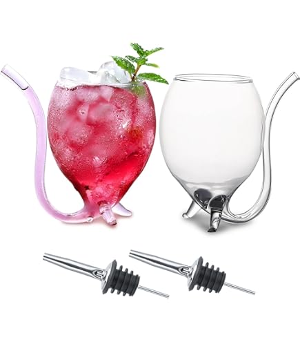 Amazon.com | BigMouth Inc. Ring for More Wine Glass, Novelty Bell Wine Glass:  Wine Glasses