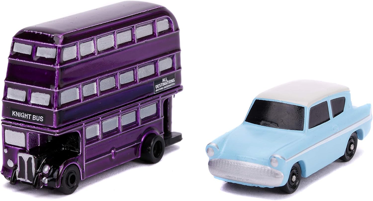 Jada 31719 Hollywood Rides Harry Potter NANO 2 Vehicle Set, White - Image 3