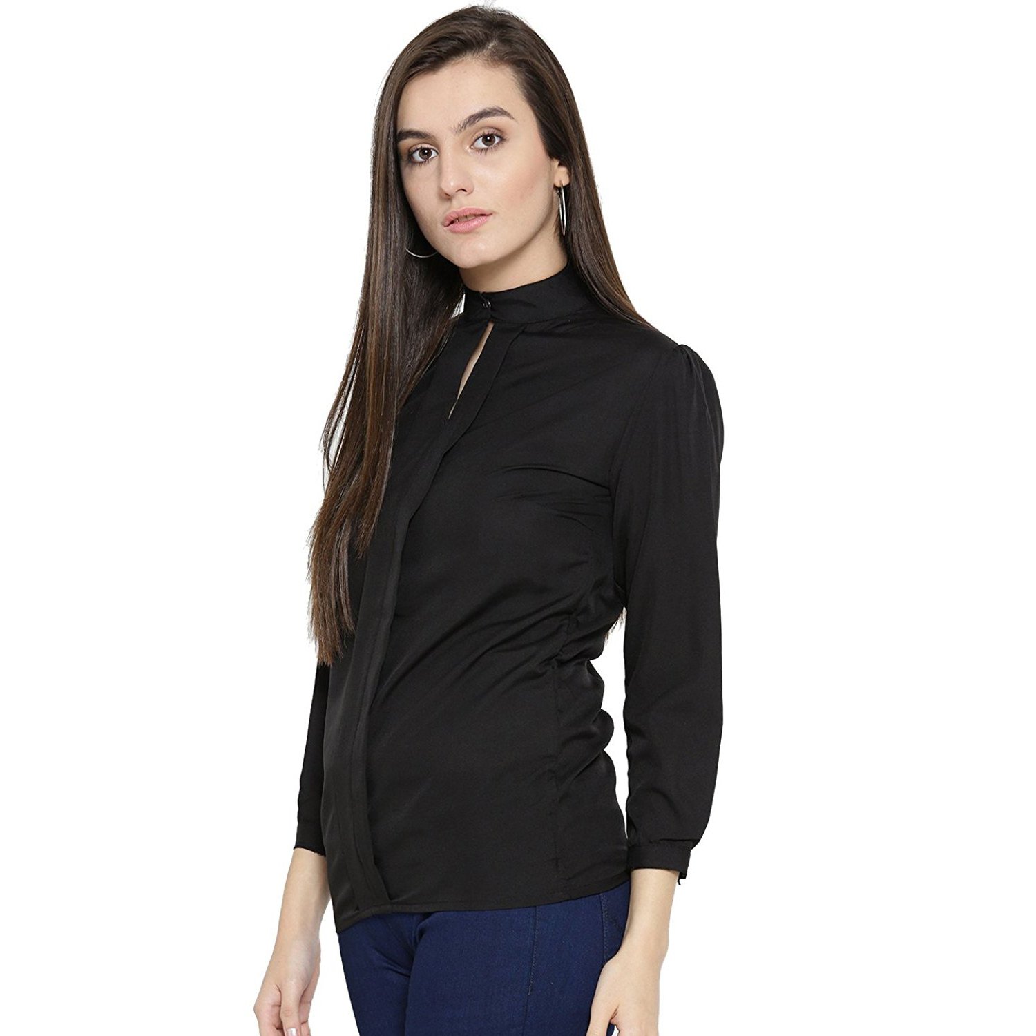 c.cozami women's formal/casual wine/royal blue/white/black/mustard/maroon tops