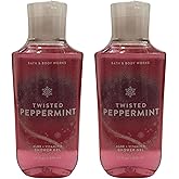 Bath and Body Works Body Care - Full Size Shower Gel Aloe + Vitamin E - 10 fl oz - Twisted Peppermint