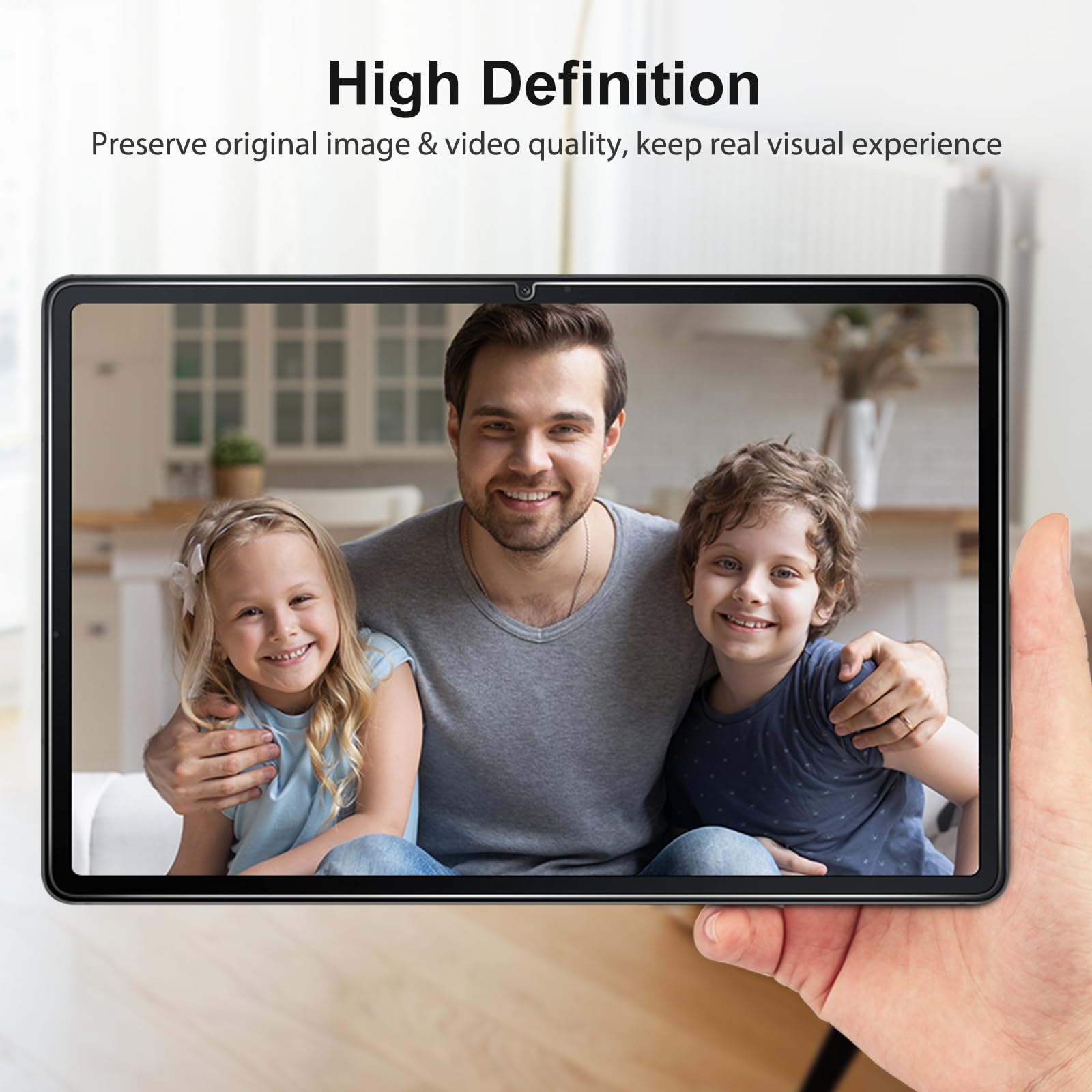 SPARIN 2 Pack Screen Protector for Samsung Galaxy Tab S10 Lite/S10 FE/S9 FE 5G 10.9 inch & Galaxy Tab S9 11 inch, with Easy Installation Frame, 9H Tempered Glass Case Friendly/S Pen Compatible