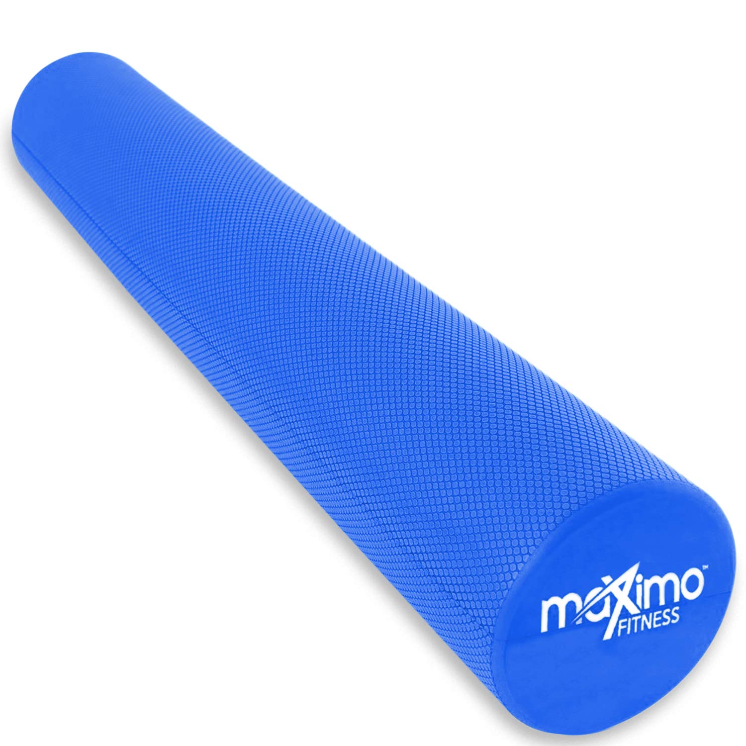 Maximo Fitness Fascia Roller for Spine and Back, Legs, Arms - Medium Hard Massage Roller for Yoga, Pilates, Regeneration After Sports (Blue, 15cm x 90cm)