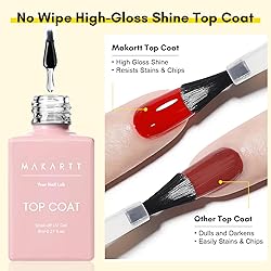 Makartt Gel Top Coat and Base Coat Kit: Clear Gloss