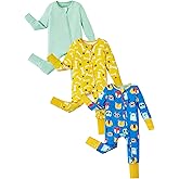 PATPAT Baby Footies Boys Girls - Bamboo Viscose - Zipper & Non-Slip Soles Romper Mitten - Footed & Footless Infant Clothes