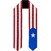 Vision Wear Puerto Rico Flag Graduation Sash/Stole International Study Abroad Adult Unisex
