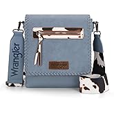 Wrangler Crossbody Bags for Women Vintage Hand Woven Shoulder Purse