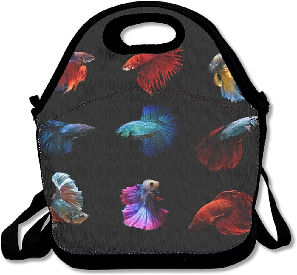 Staropor Betta Fish Siamese Fighting Fish Betta Splendens Aquarium Moment Siamese Fighting Fish Best Graphic Lunch Tote Lunch Bag Outdoor Picnic Reusable