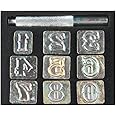 OWDEN Professional 10 Pieces Number Stamping Tool kit (3/4 inch,19 mm Tall) for leathercaft, Leather Stamping Tool.