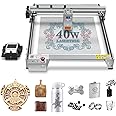 LASER TREE Laser Engraver Machine, 40000mW(40W+) Output Power Laser Cutter with Air Assist Pump Kit, High Precision Laser Cutter and Engraver for Wood and Metal, Paper, Acrylic, Glass, Class 4
