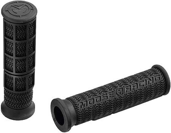 Moose Racing Black Atv Handlebar Hand Grips and Free