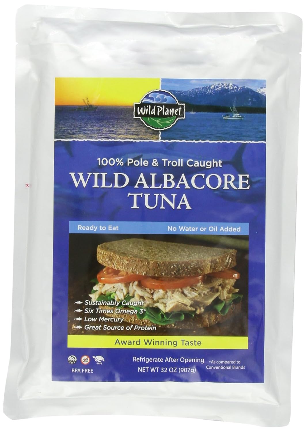 Wild Wild Albacore Tuna, 3rd Party Mercury Tested