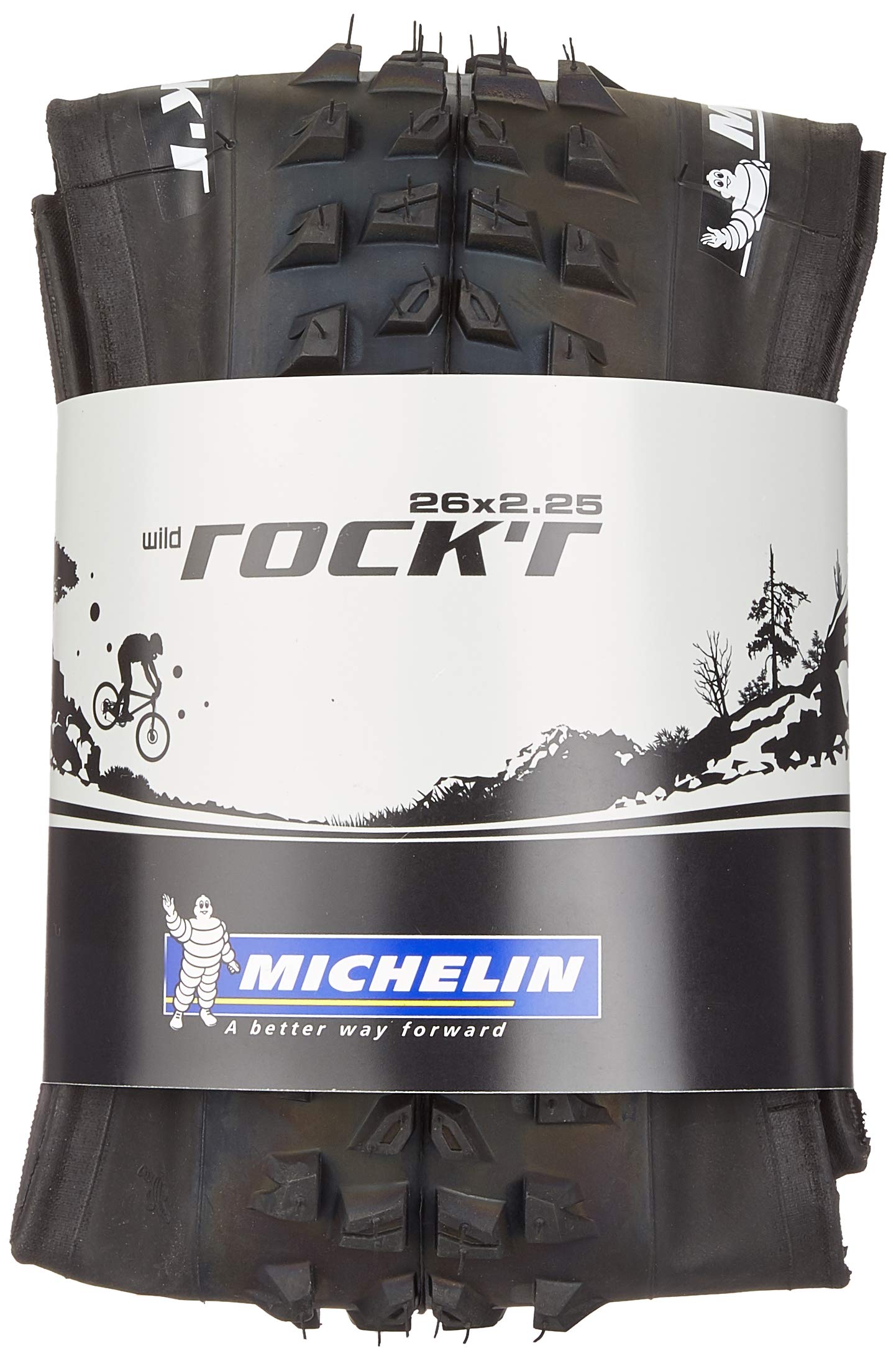 Michelin MTM317 Wild Rock'R Mtb Tyre - Black, 26X2.20 Inch