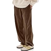 HOTake Men's Casual Loose Fit Stretch Corduroy Pants