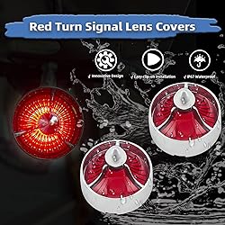 BOSYCY Motorcycle Turn Signals' Lens Caps 2 Pack