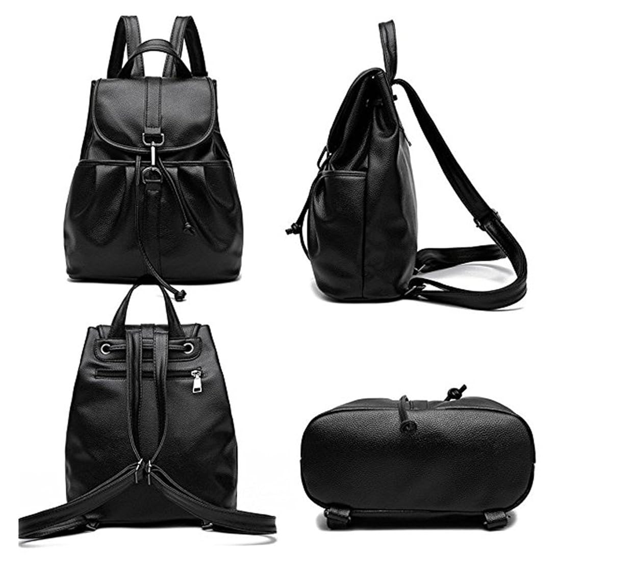 ratfire girl's trendy, stylish & latest design school, college, casual bag, backpack (black)