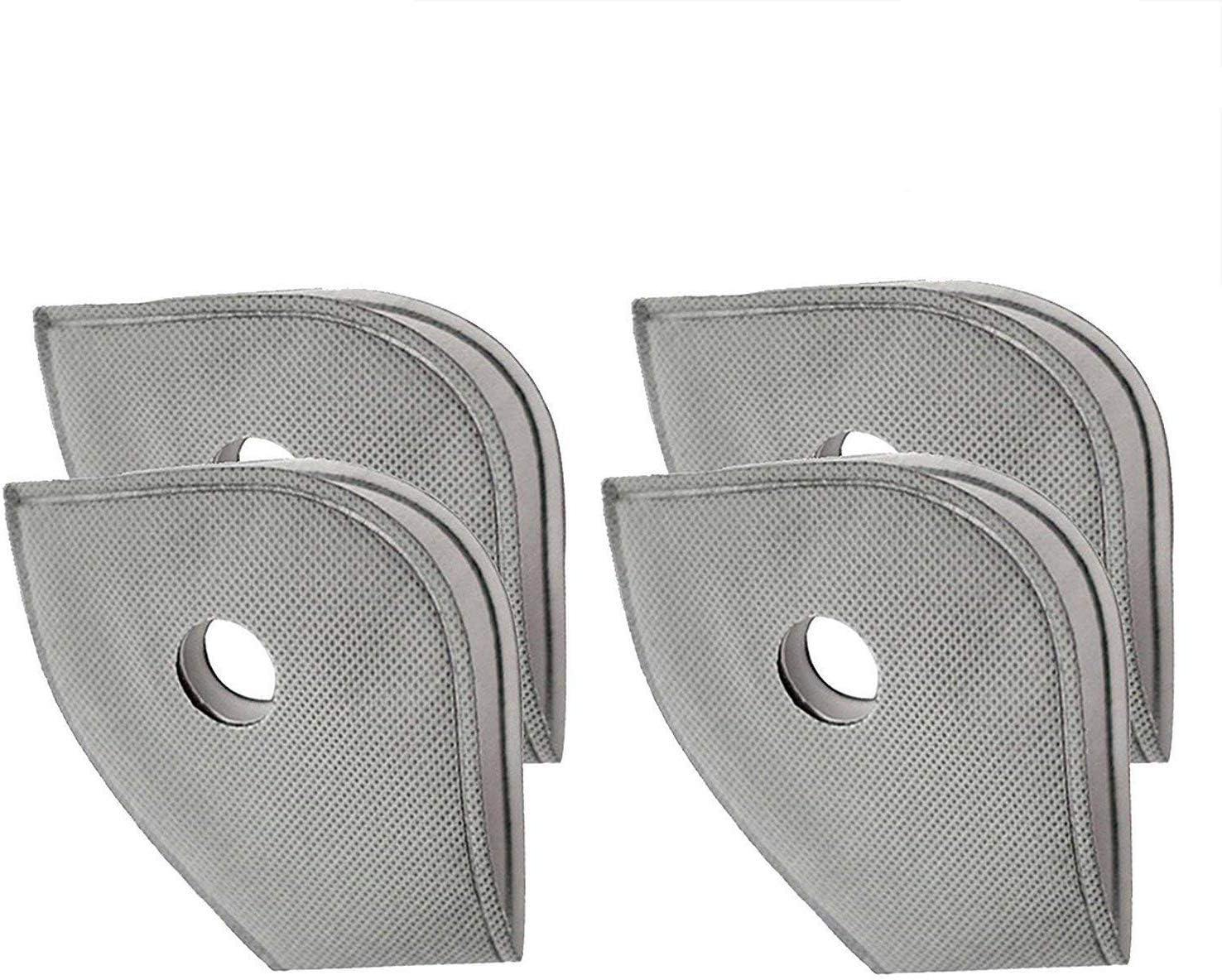 Lurowo Dust Mask Replacement Filter,4 Pcs Activated Carbon N95 Filters Reusable Anti Pollution Safety Mask for for Mesh Or Neoprene Dust Mask,for Woodworking Gardening Running Cycling