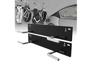 Chenteel Wall Mounted Golf Bag Storage Rack,Golf Bag Storage Rack for Garage,Golf Bag Organizer for Garage,Golf Bag Hangers/Holder/Hook for Garage,Golf Storage System & Accessories