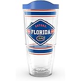 Tervis Florida Gators - First String Made in USA Double Walled Insulated Tumbler Travel Cup Keeps Drinks Cold & Hot, 24oz, Classic