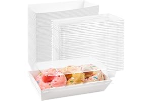 Ocmoiy Charcuterie Boxes with Clear Lids, 50 Pack White Bakery Boxes, Cookie Boxes, Small Treat Boxes for Pastry, Sandwich, Cupcakes, Strawberries, Dessert To Go Containers