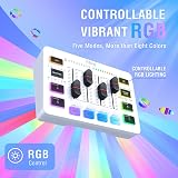 FIFINE SC3 White Audio Interface with RGB Lights Four Channel XLR Mic Input view 6