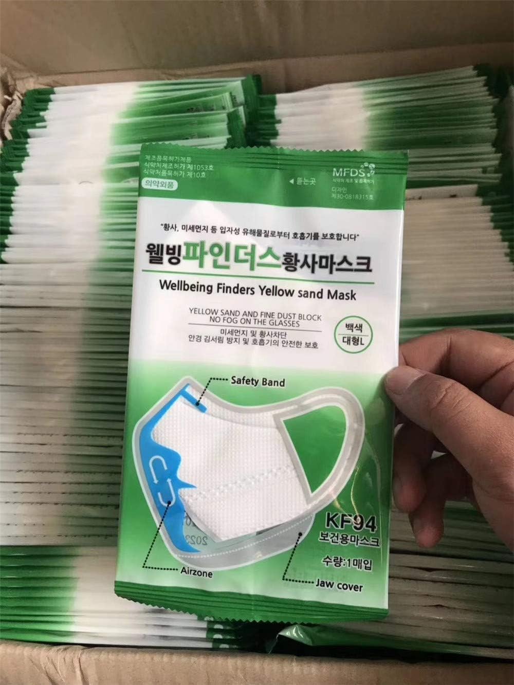 South Korea Imported KF94 Masks, Anti-Virus Germ Haze dust Masks, and Disposable Protective Masks of The Same Level as KN95 (3 Pieces)