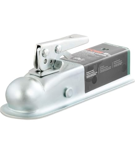 Coupleur De Remorque Droit, Coupleur D'attelage De Remorque En Acier Finition Zinc Antirouille Pour Bateau Pour Camping Car