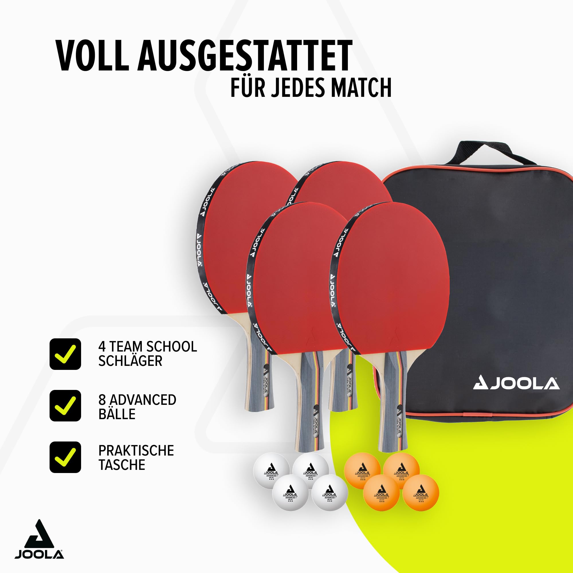 Joola Unisex – Erwachsene Tisch Tennis-Set-54825 Tennis-Set, mehrfarbik, One Size 3