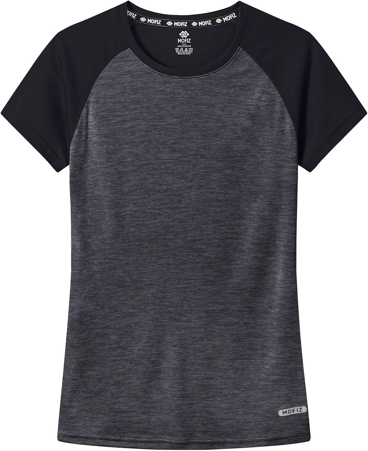 MoFiz Women's Quick Dry Short Sleeve Tee Shirt Lightweight Athletic Running Active Outdoor Tennis Tops: Clothing