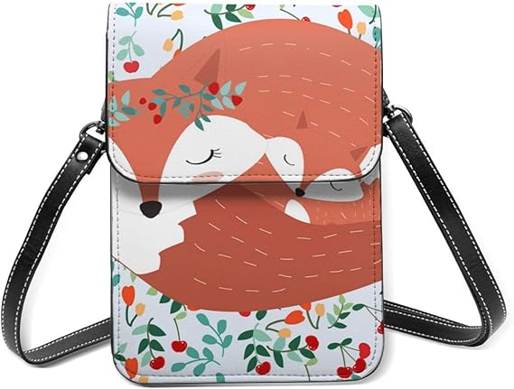Amazon ショルダーバッグ 萌え かわいい キツネ 斜めがけバッグ レディースメッセンジャーバッグ 携帯バッグ スマホポーチ ショルダー 小銭入れ カード収納 汎用スマホポーチ 斜め掛け 6 5インチ以下携帯電話対応 sw ショルダーバッグ