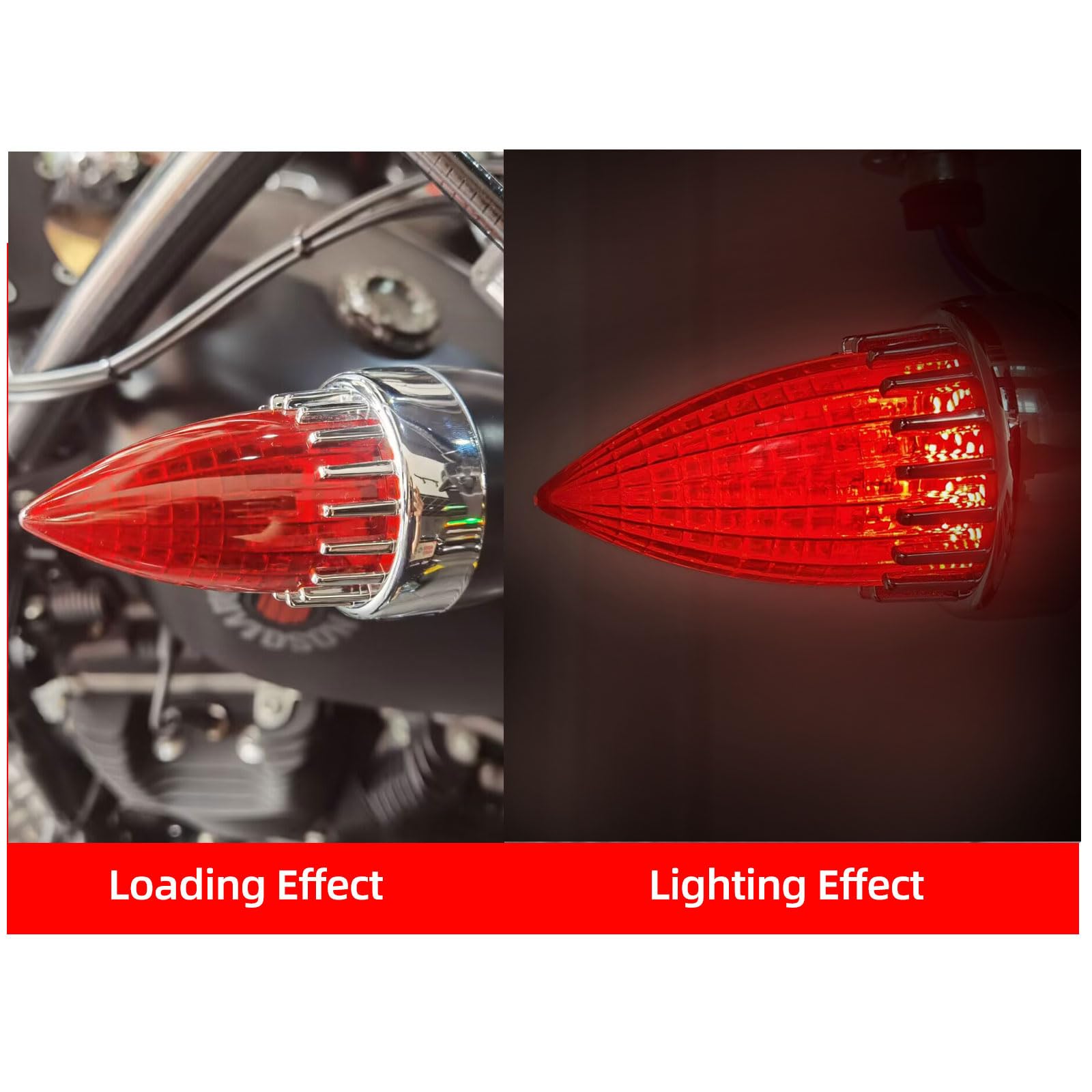 Motorcycle Turn Signal 1156 Conversion Bullet Lights For Harley Touring, Softail, Dyna, Sportster - Smoke Lens