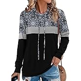 Angerella Hoodies for Women Camo Leopard Print Tops Pullover Hooded Sweatshirt Drawstring with Pocket