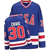Hockey Jersey of USA 1980 Olympic Team Ice Hockey Jerseys Stitched Letters and Numbers S-XXXL