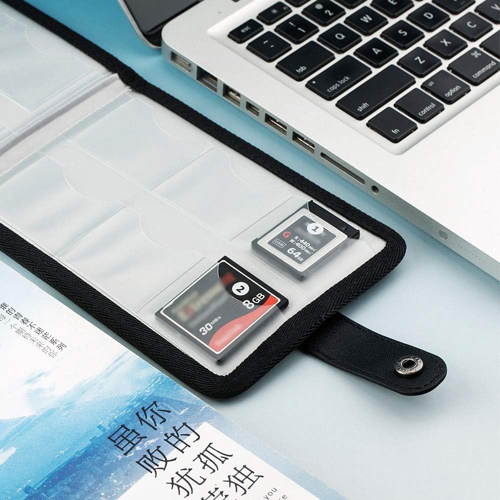 KIWIFOTOS Memory Card Pouch Case with Clear Slots Protective for 12 x XQD/CF Cards - Image 4