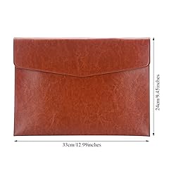 Enyuwlcm PU Leather A4 File Folder Document Holder
