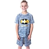 DC Comics Boys' Justice League Digital Camo Batman 2 PC Pajama Set