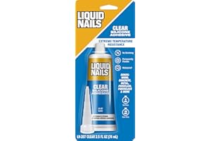 Liquid Nails Clear Small Projects Silicone Adhesive, 2.5 oz