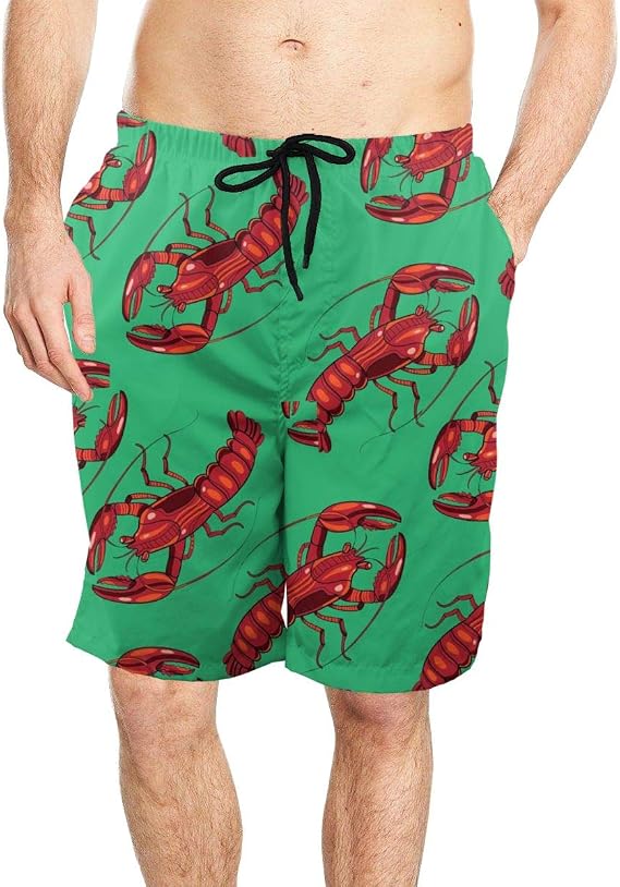 pattern swim trunks